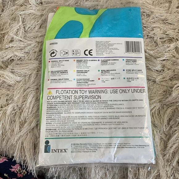 New Vintage 1996 Intex # 59220 The Wet Set  Split Ring Pool Float 26”x22” - Picture 11 of 15